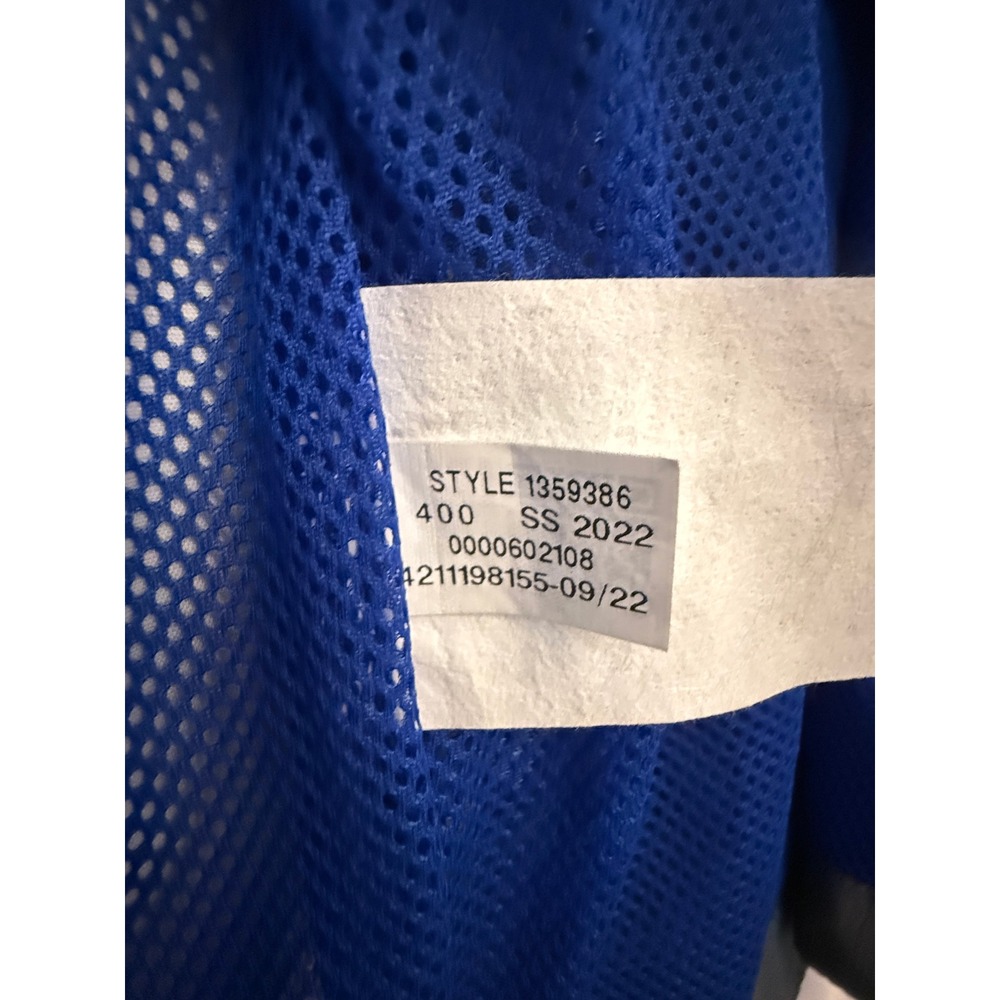 Under Armour Mens Windbreaker Jacket XLT Blue Silver Grey Hooded - Picture 4 of 11